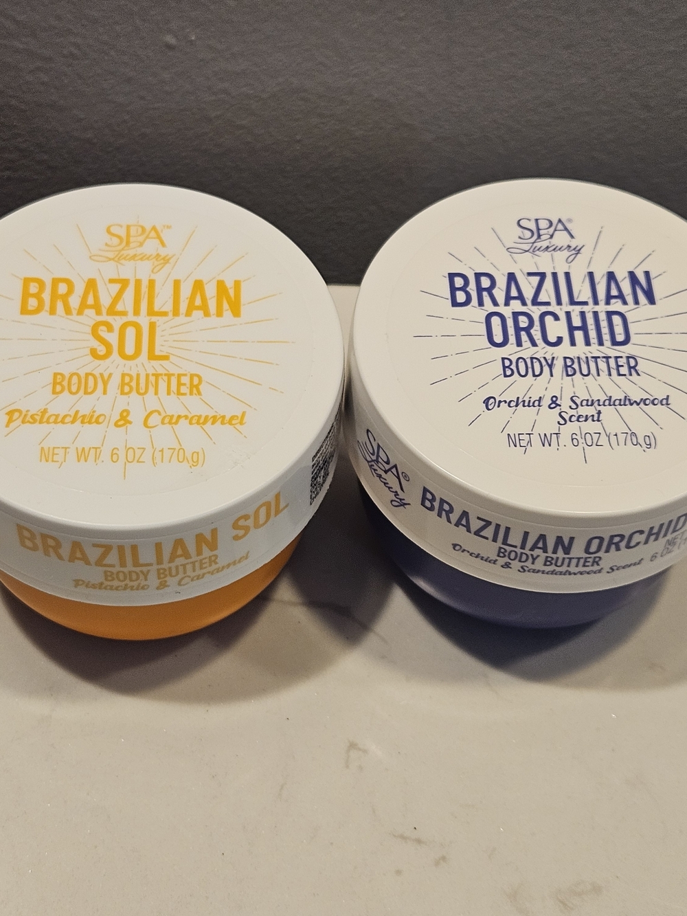2 Pack Brazilian Sol & Orchid Body Butter Spa Luxury Viral 6 oz NEW